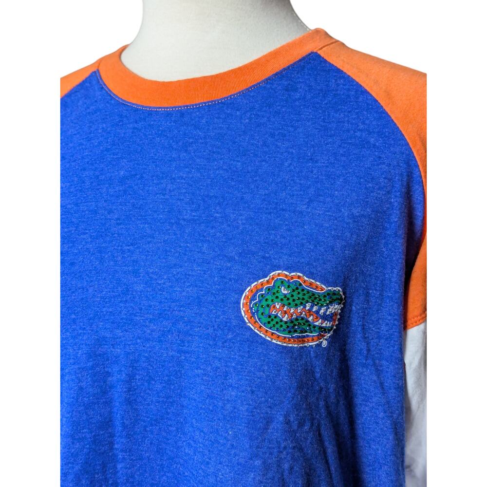 New Women's Florida Gators Medium Long Sleeve T-Shirt Rhinestone Front Logo - Picture 2 of 6